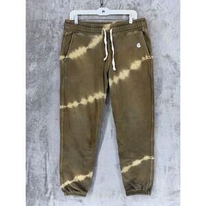 Champion x Todd‎ Snyder Mens Tie Dye Stripe Sweatpants Olive Brown Medium USA